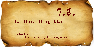 Tandlich Brigitta névjegykártya